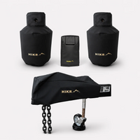HIKR Complete Pack: two 9kg gas bottle covers, gas regulator cover and drawbar cover