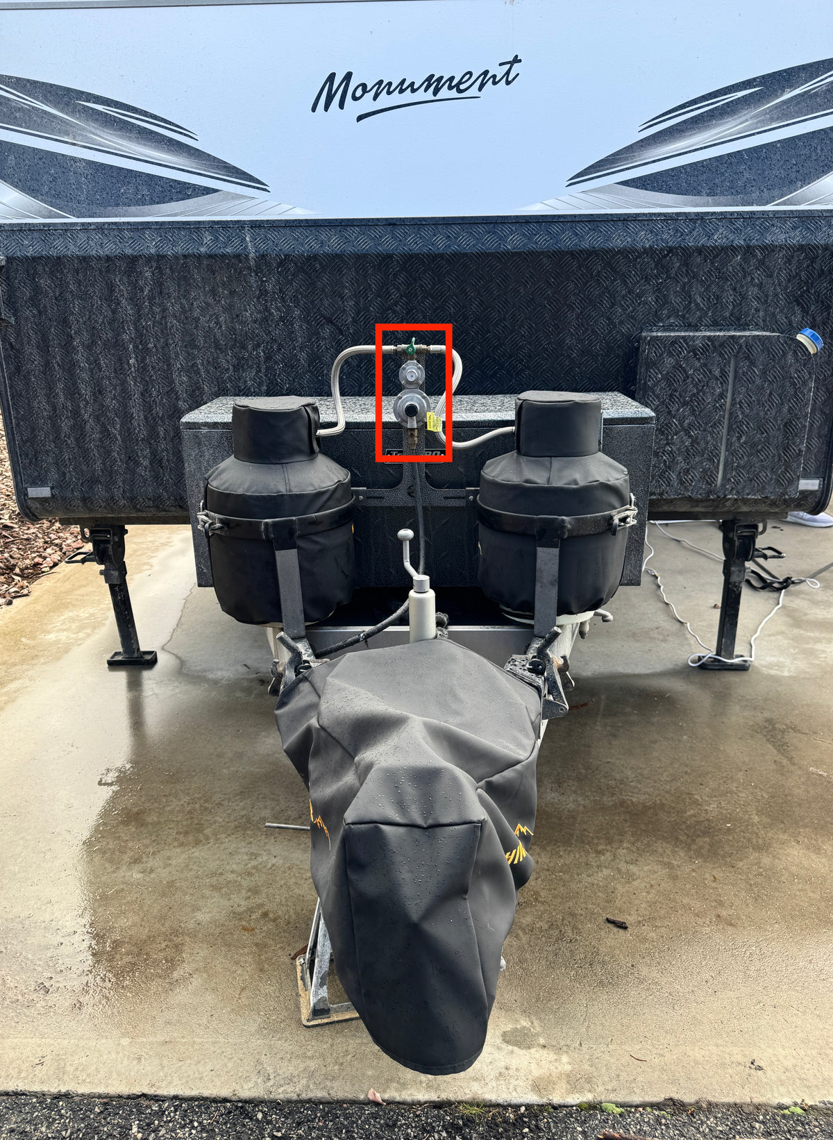 Caravan Gas Regulator Cover